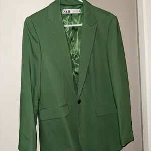 Zara Women's Green Blazer